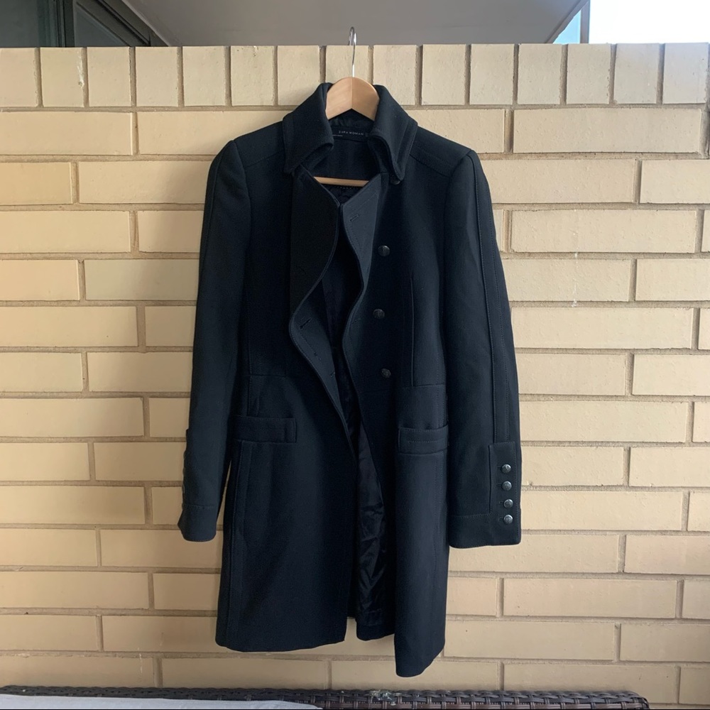 Structured Military Jacket (Black) - image 6